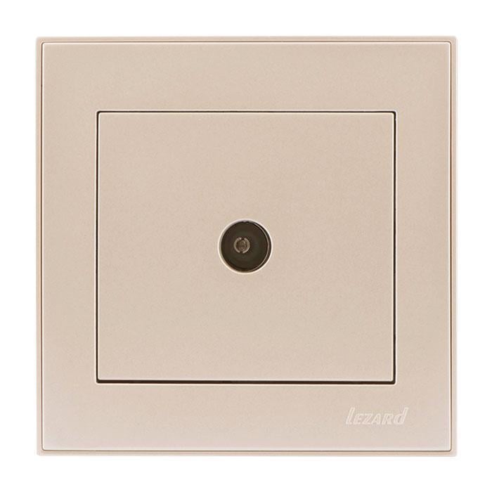 Розетка ТВ проходная Rain 703-3088-129 Жемчужно-белый