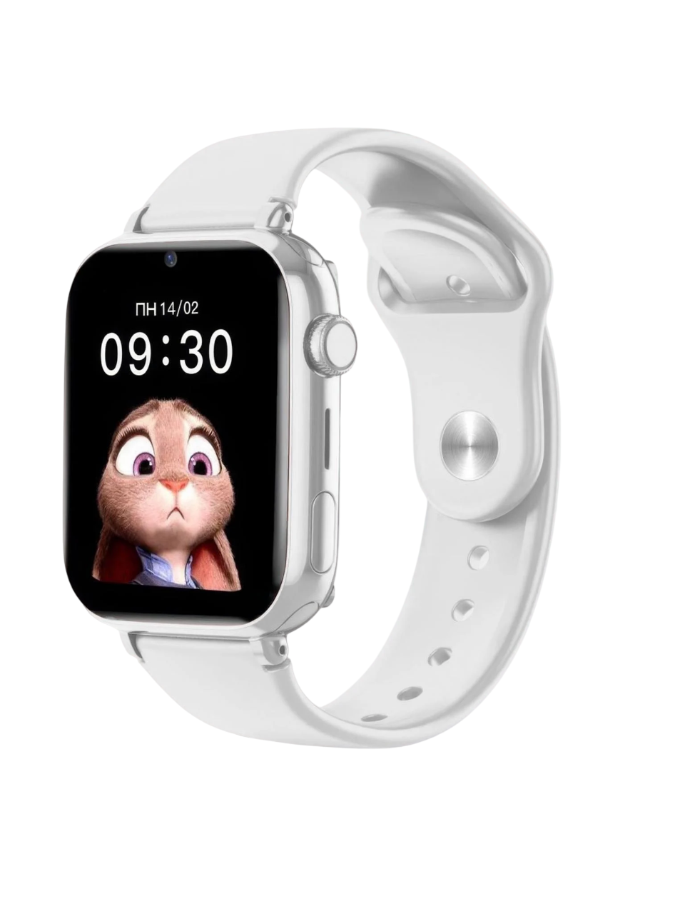 смарт-часы детские LT 38 с сим-картой/сенсорный экран/4G/видеозвонок/SOS/GPS/водонепроницаемый Белый (30636123)