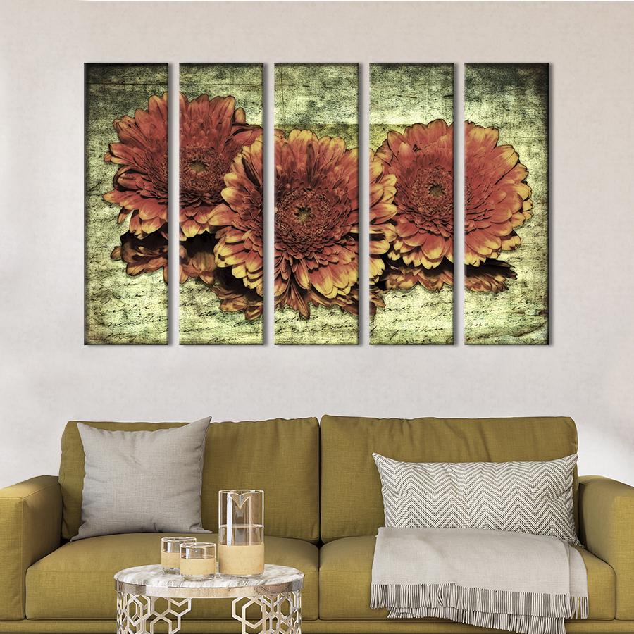 Картина на холсте Хризантемы на столе 132x80 см (846-51)