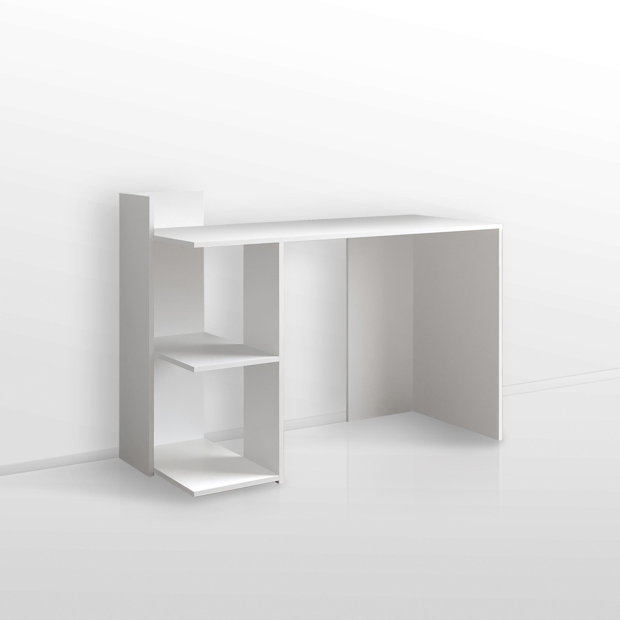 Стіл письмовий з полицями S-12 1200х520х870 мм Білий - фото 2