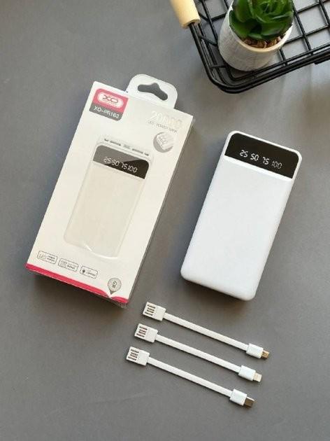 Повербанк Power Bank XO PR163 20000 мАч White - фото 4 Повербанк Power Bank XO PR163 20000 мАч White - фото 4