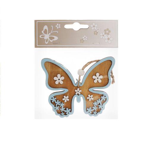 Декор пасхальный на подвесе BonaDi Бабочка 10,5 см Голубой (781-919) - фото 2 Декор пасхальный на подвесе BonaDi Бабочка 10,5 см Голубой (781-919) - фото 2