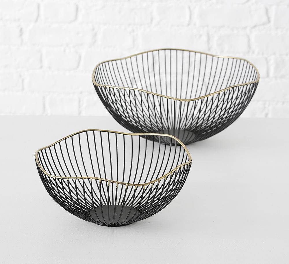 Набор металлических фруктовниц 2 шт. Черный (1013876) Набор металлических фруктовниц 2 шт. Черный (1013876)