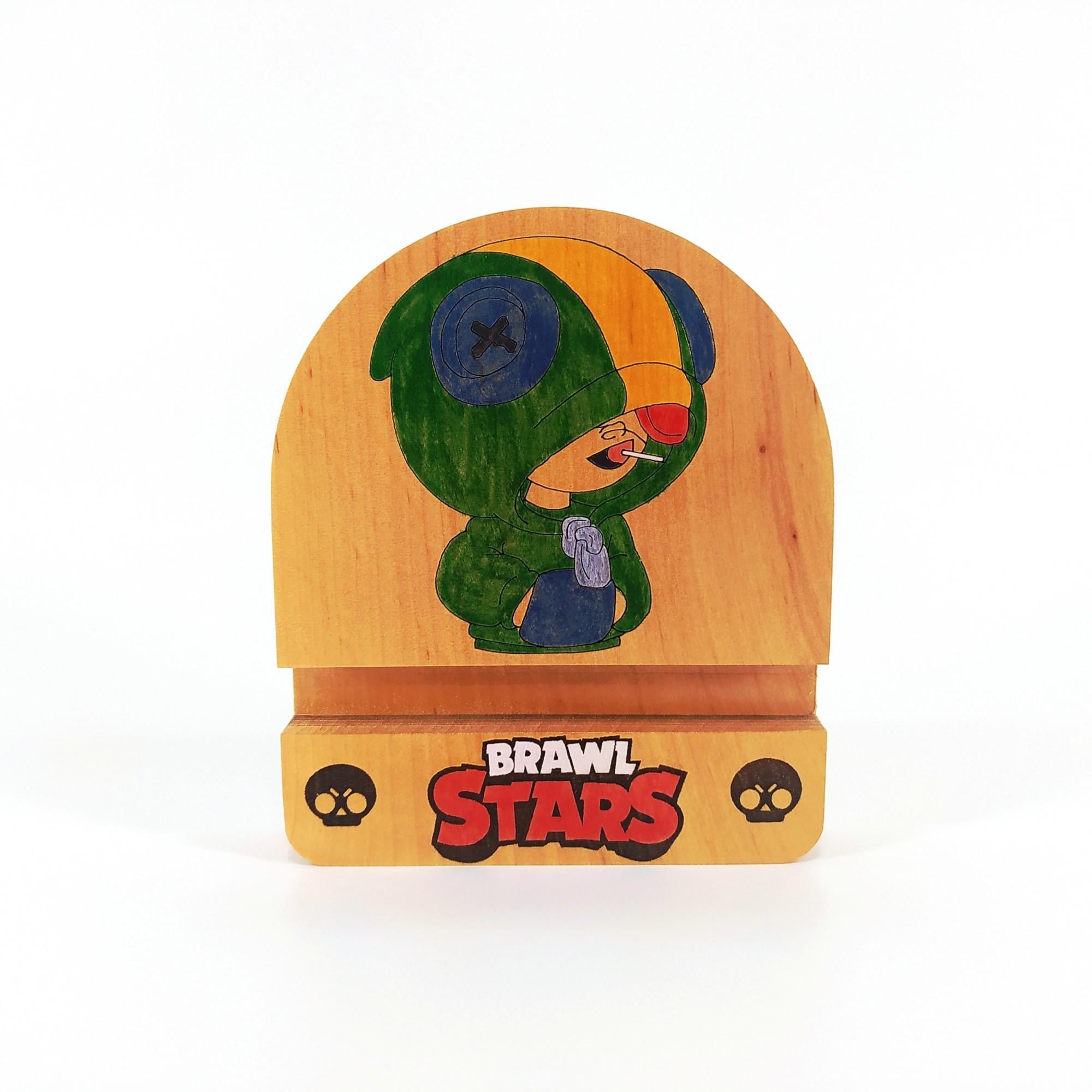 Подставка для телефона Майстерня містера Томаса Brawl Stars Леон 12х10 см