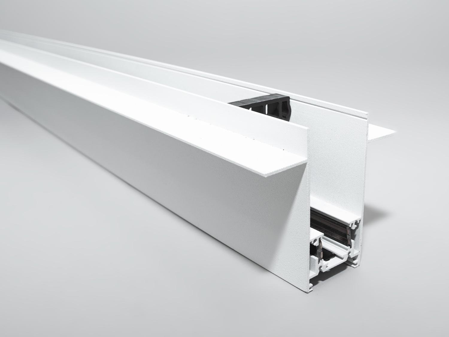 Рейлинг-шинопровод для магнитной трековой системы для гипсокартона 1 м (QY-CX103W-35-1M-WH)