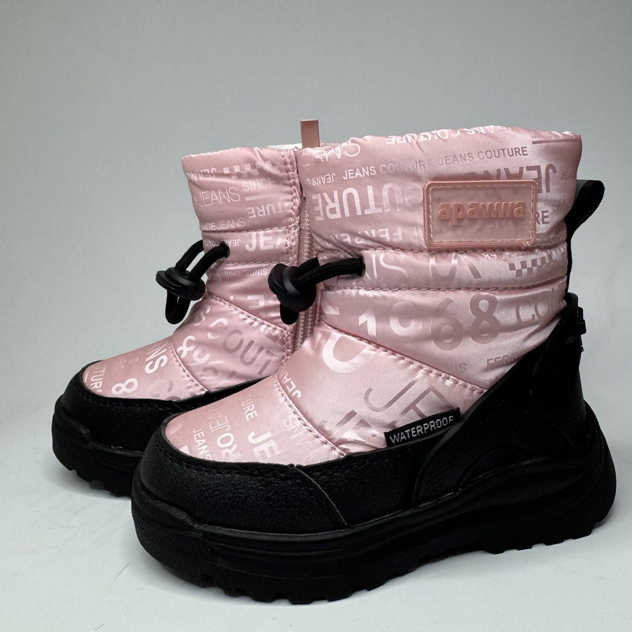 Дутики дитячі Apawwa TJ992P-1/24 р. 24 Рожевий (31369978)