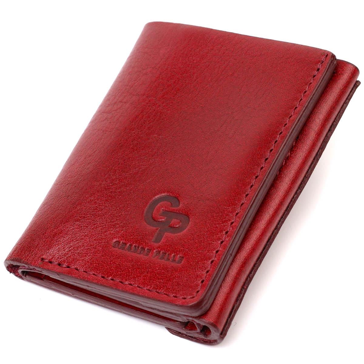 Кошелек-портмоне женское Grande Pelle Women Wallet 16788 Бордовый (56348)