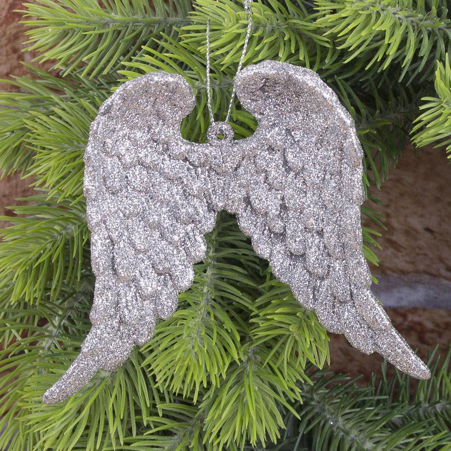 Подвески Крылья Серебряный (1605-2)