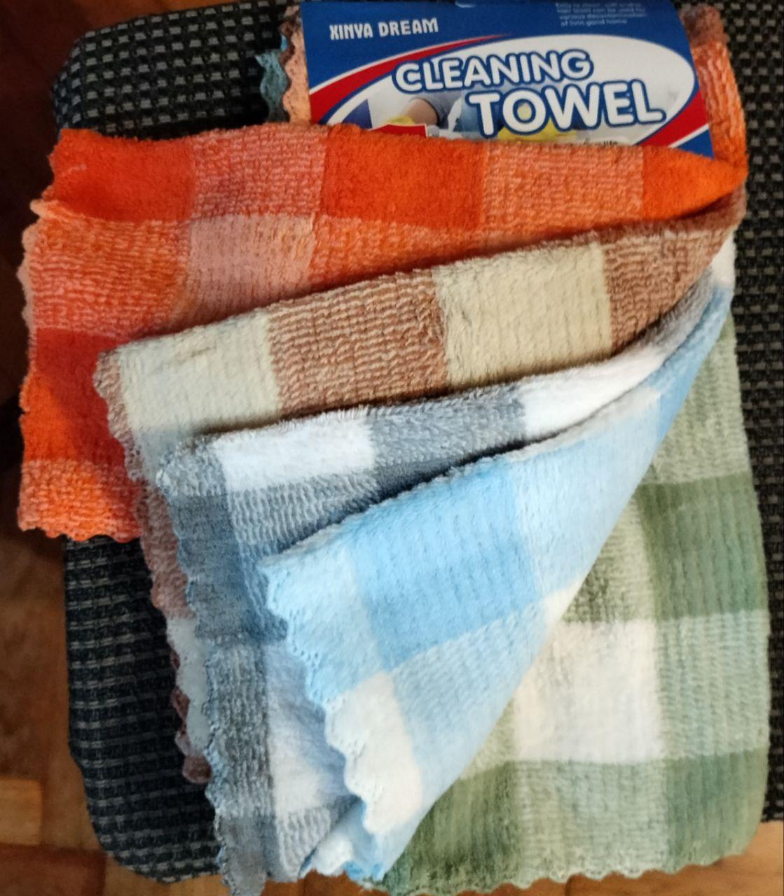 Набор салфеток Квадратики из микрофибры 5 шт. 30х30 см (33664668)