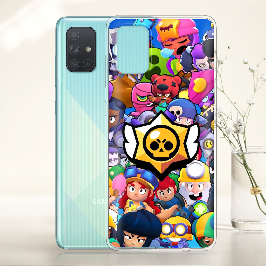 Чехол BoxFace Samsung A715 Galaxy A71 Brawl Stars Прозрачный силикон (38850-up2389-38850) - фото 2