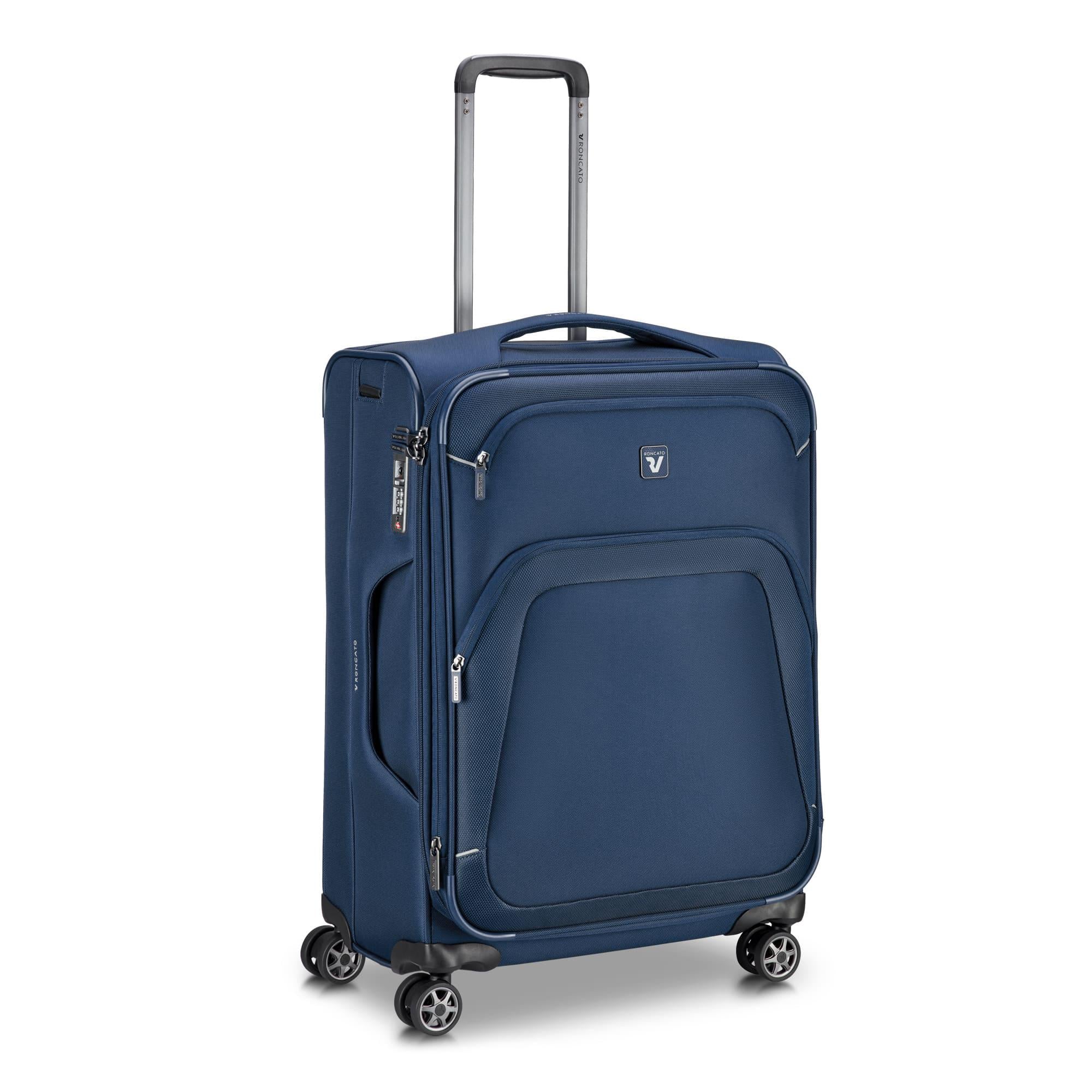 Валіза середня з розширенням Roncato GATEWAY 416242/03 66х44х27/31 см 3,5 кг 72/83 л Синій (31806895)