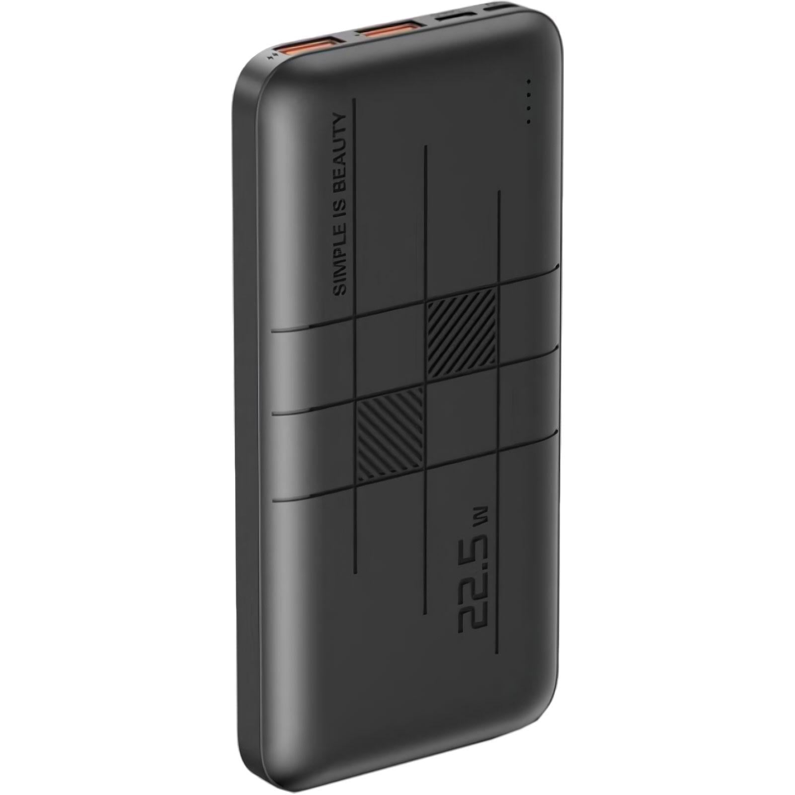 Внешний аккумулятор XO PR187 10000 mAh 22,5W Black