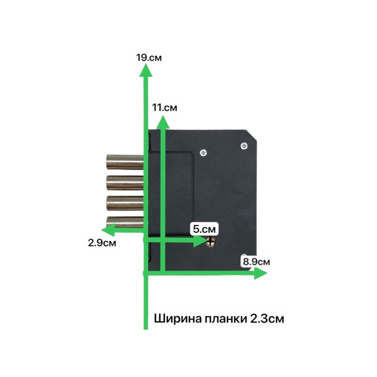 Замок врезной Imperial 189-4MF (310054) - фото 4