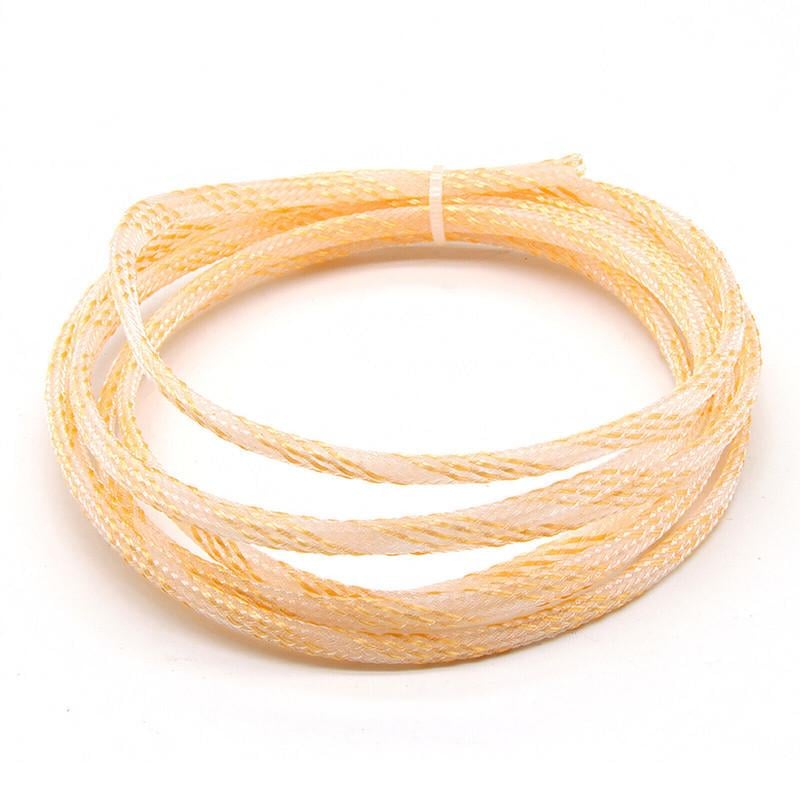 Оплетка кабельная Tactix с нейлона ⌀ 4 мм 1 м Белый/Золотой (GTRPA-04-WG)