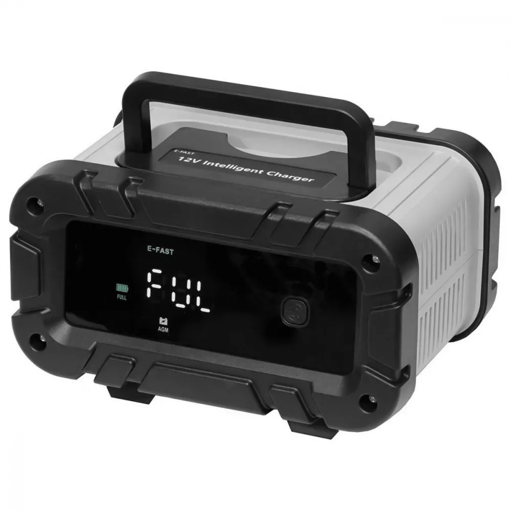 Зарядное устройство в автомобиль E-FAST TK400 12V 6A с LED‑дисплеем Черный/Серый (27317151)