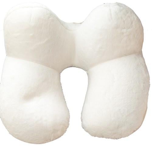 Подушка дорожня Livarno Home з наповнювачем з кульок полістиролу 3D Білий