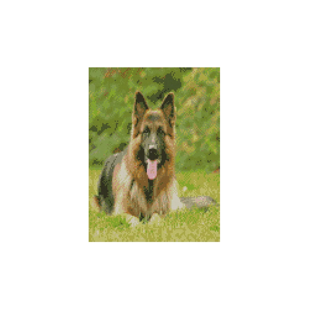 Алмазная мозаика Strateg Животные Верный друг 30х40 см холст на подрамнике (HX214-mt)