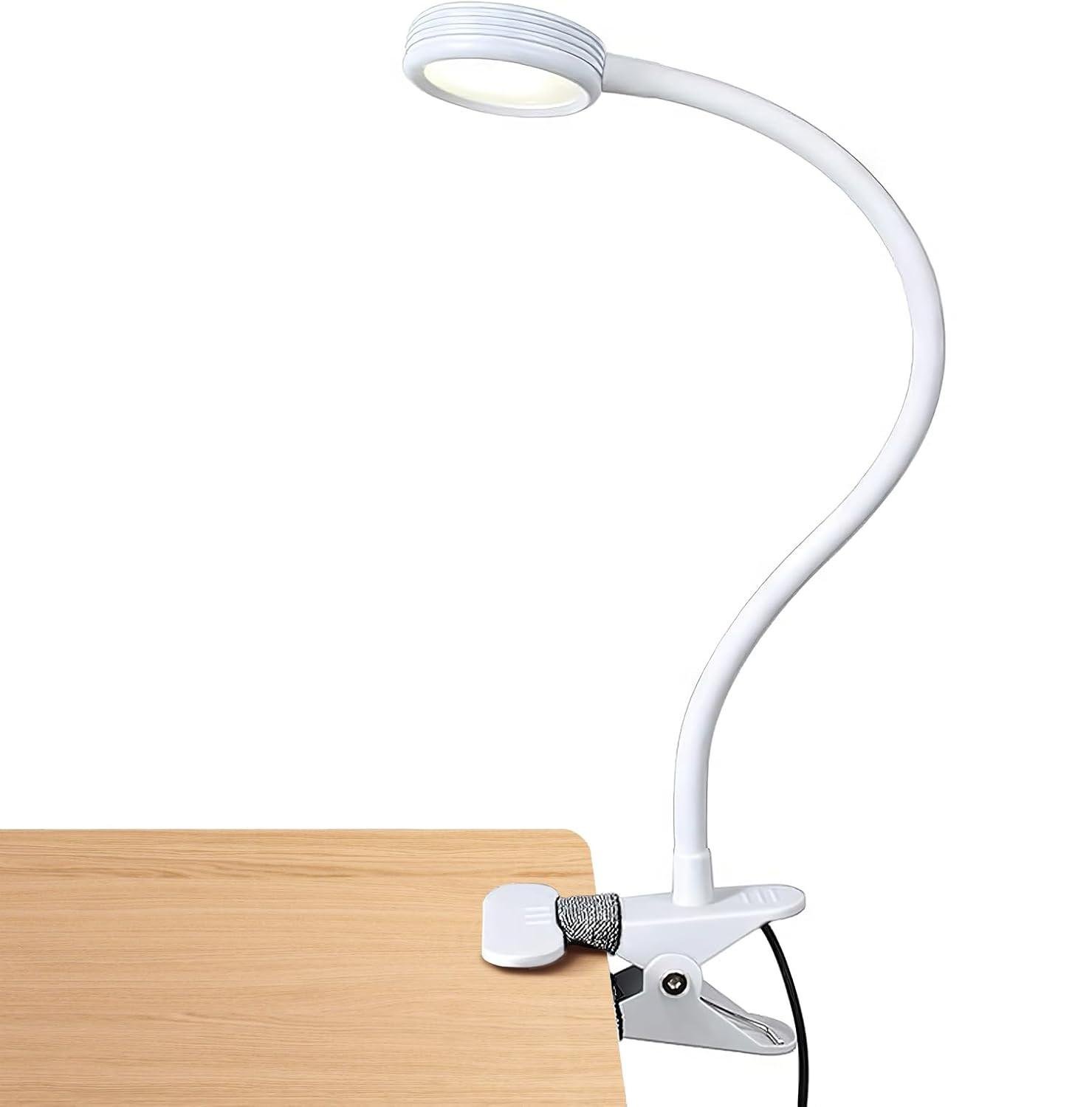 Настольная гибкая лампа LEPOWER LED Clip Desk Lamp White Настольная гибкая лампа LEPOWER LED Clip Desk Lamp White
