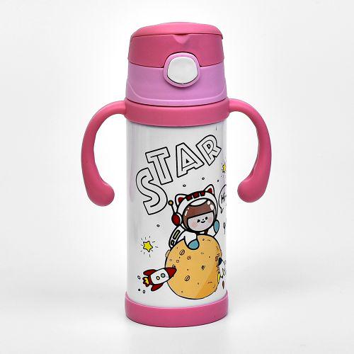 Термос-поилка детская Зверята с ручками 350 мл (LU001109)