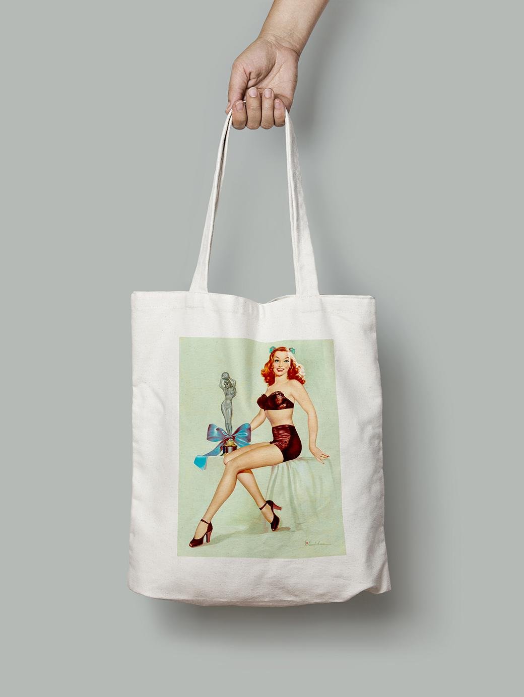 Эко-сумка Похоже она выиграла статую кинозвезды. Си Вандерлаан шопер (pin_up010194_Bag)