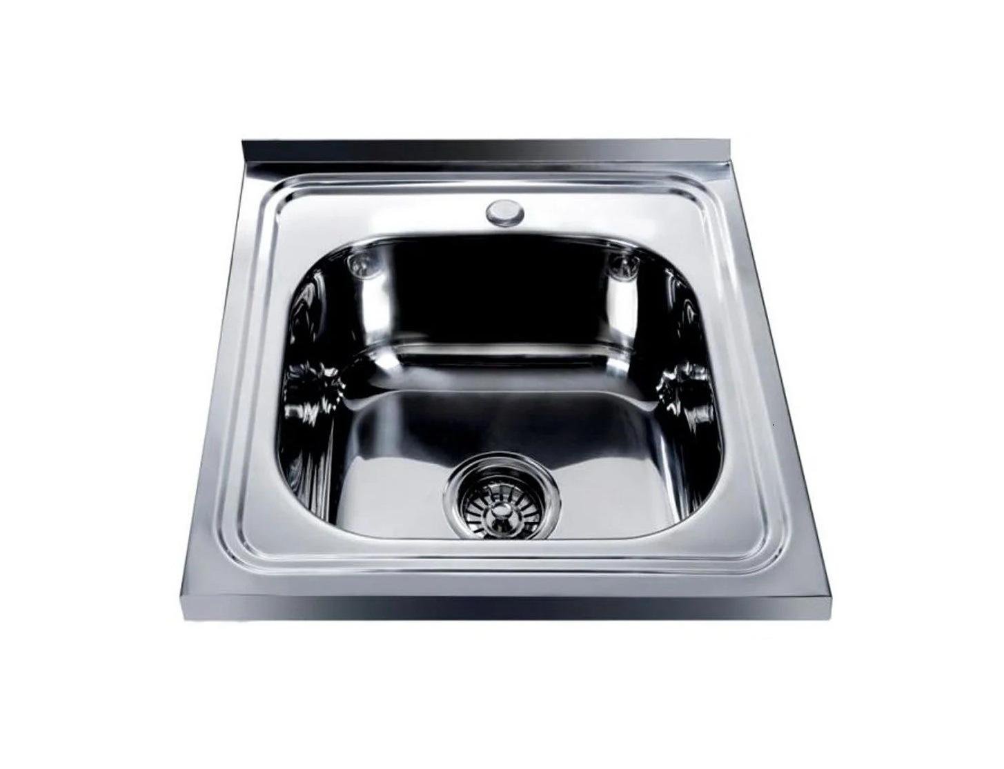 Мойка кухонная Mira 000014466 из нержавеющей стали квадратная 500x500 мм (105953)