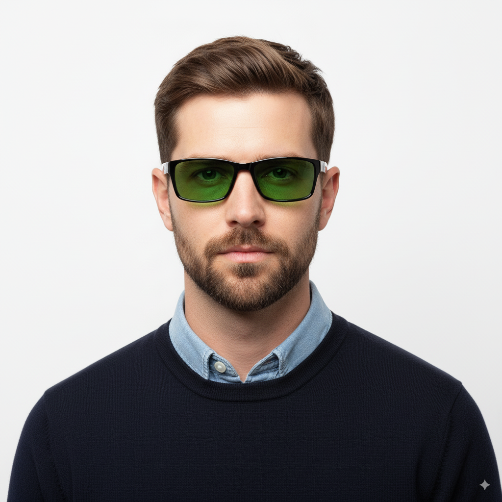 Окуляри глаукомні для зору з діоптріями С1 +3.25