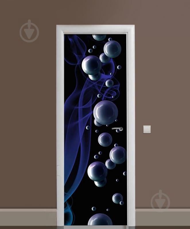 Наклейка на дверь Zatarga «Пузырьки дыма» 650х2000 мм виниловая 3Д наклейка декор самоклеящаяся