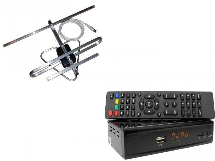 Тюнер комбинированный Combo DVB-S2/T2/антенна комнатная