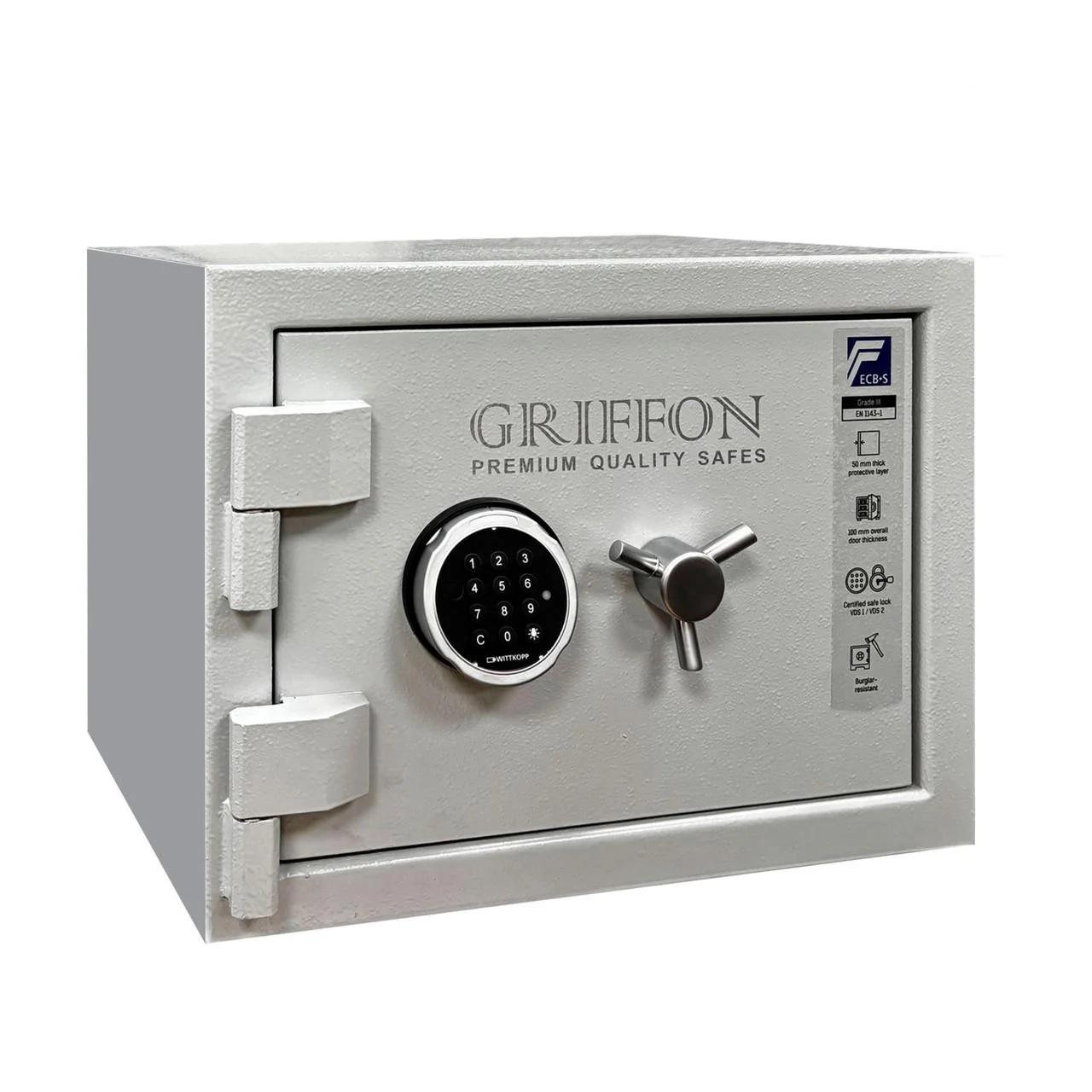 Сейф огневзломостойкий Griffon CLE III.37.E GREY LEFT SIDE Сейф огневзломостойкий Griffon CLE III.37.E GREY LEFT SIDE
