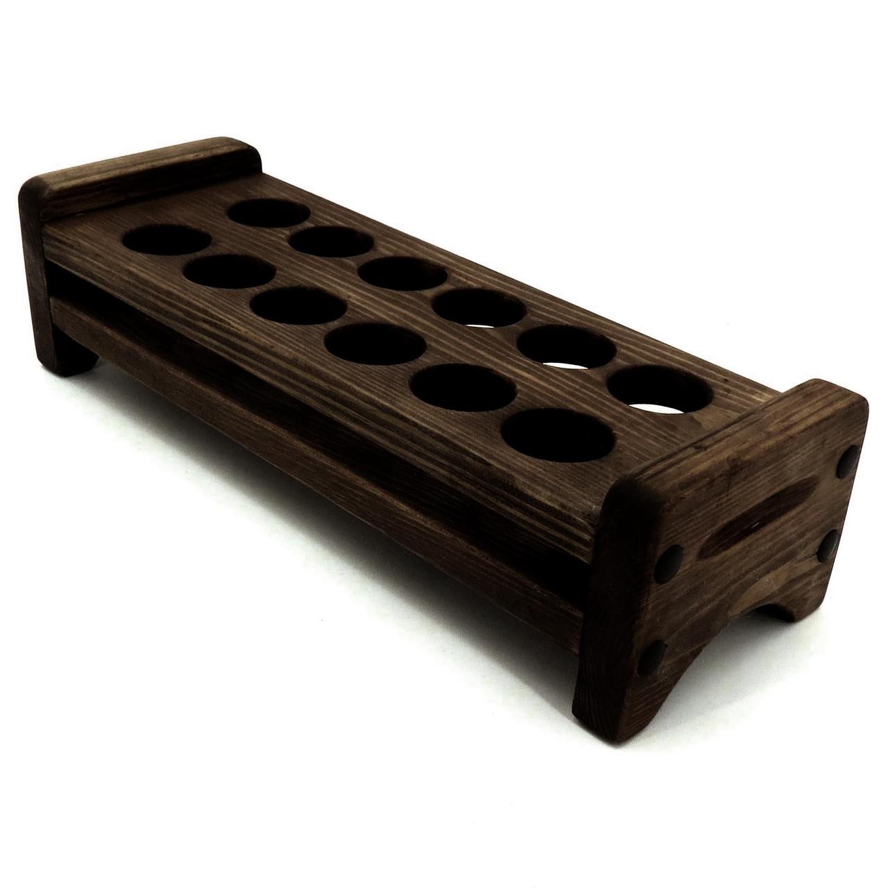 Подставка для рюмок из дерева Амадо 40 Капучино (НБС-024009)