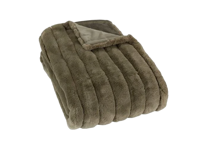 Плед искусственный мех из полиэстера 130x170 см Зеленый (ecb72c8c)