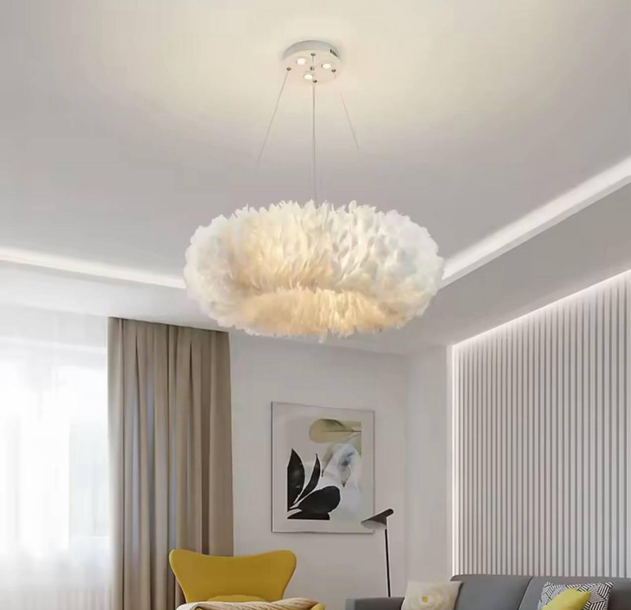 Люстра Zilini HSL1114/600 Перо Белый (HSL1114/600)