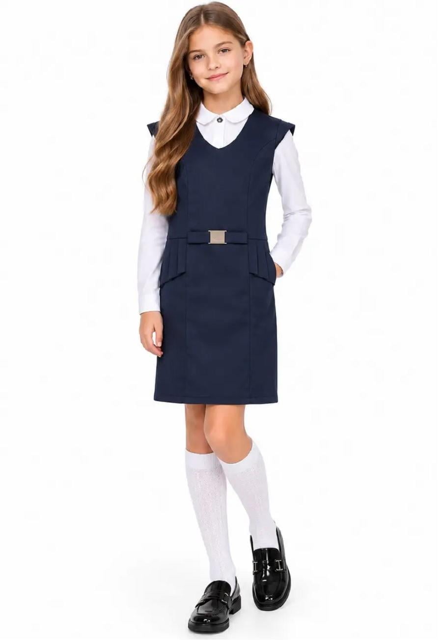 Сарафан школьный Suzie МОРИН 02 мемори cotton 122 см Синий (2184_122) Сарафан школьный Suzie МОРИН 02 мемори cotton 122 см Синий (2184_122)