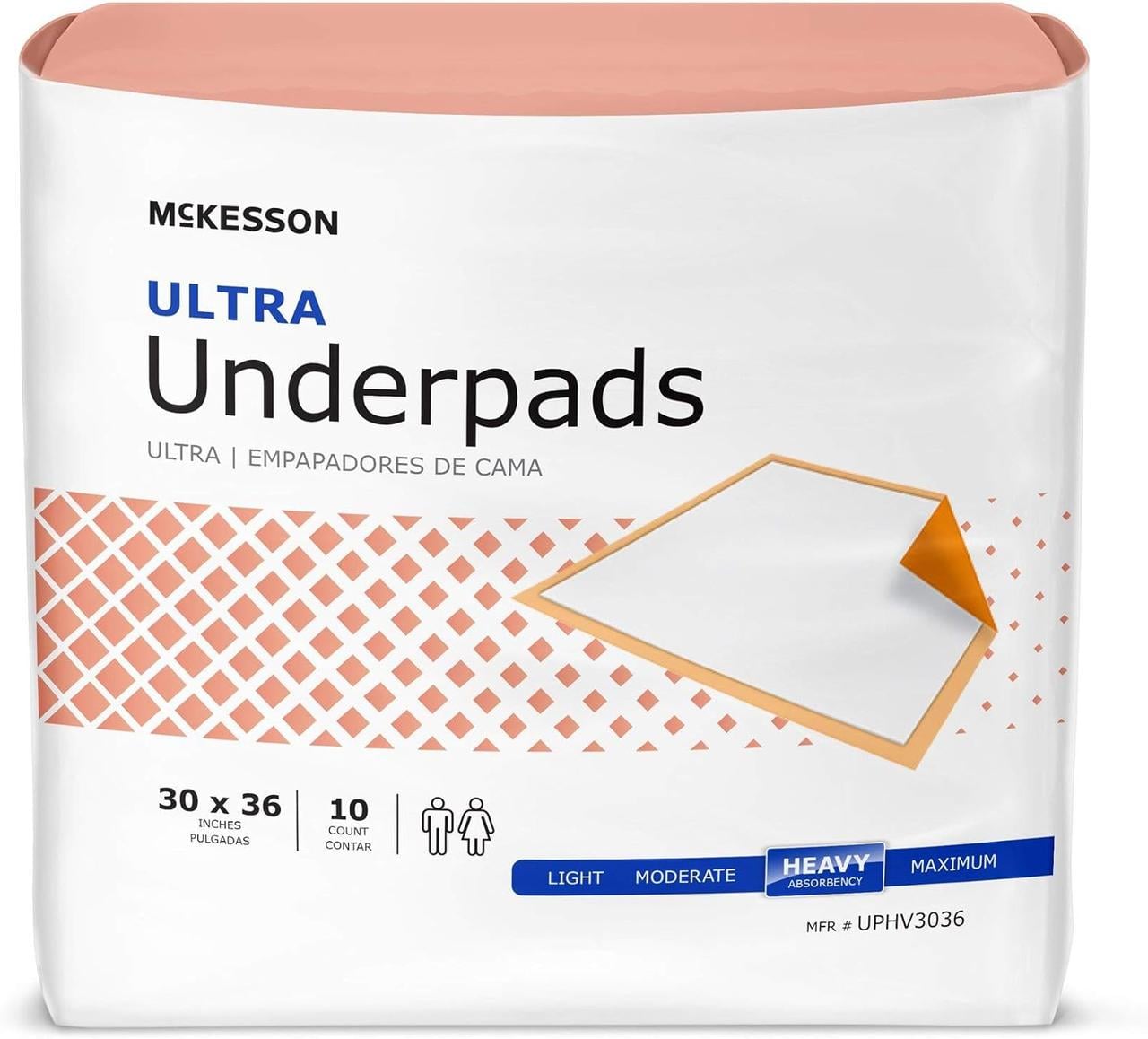 Пелюшки одноразові при нетриманні у дорослих McKesson Ultra Underpads 100 шт.