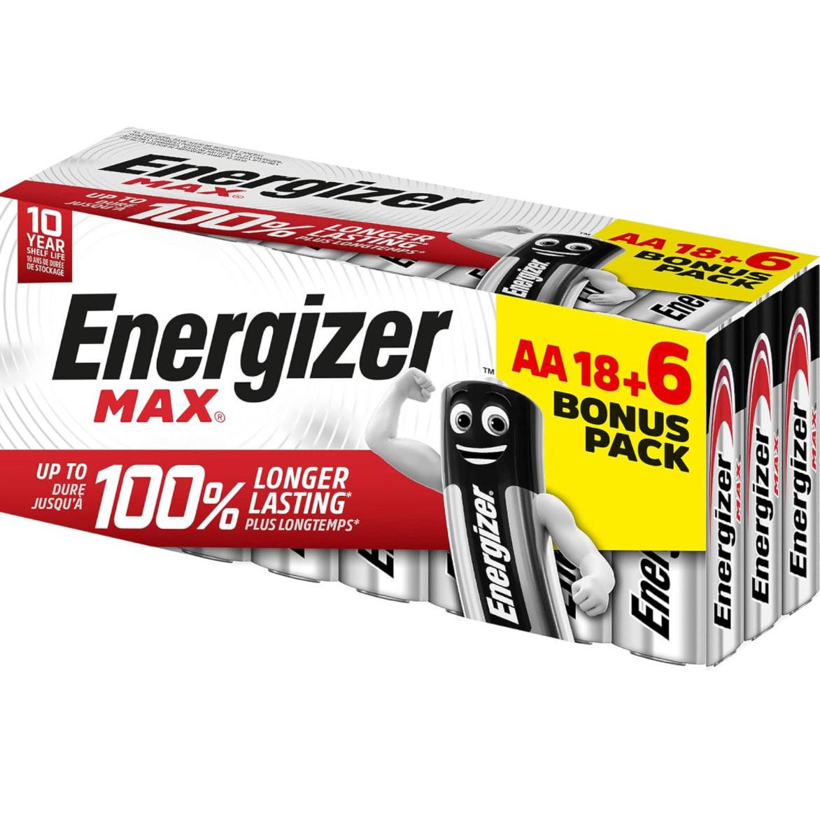 Батарейка Energizer Alkaline Max Power AA 24 шт.
