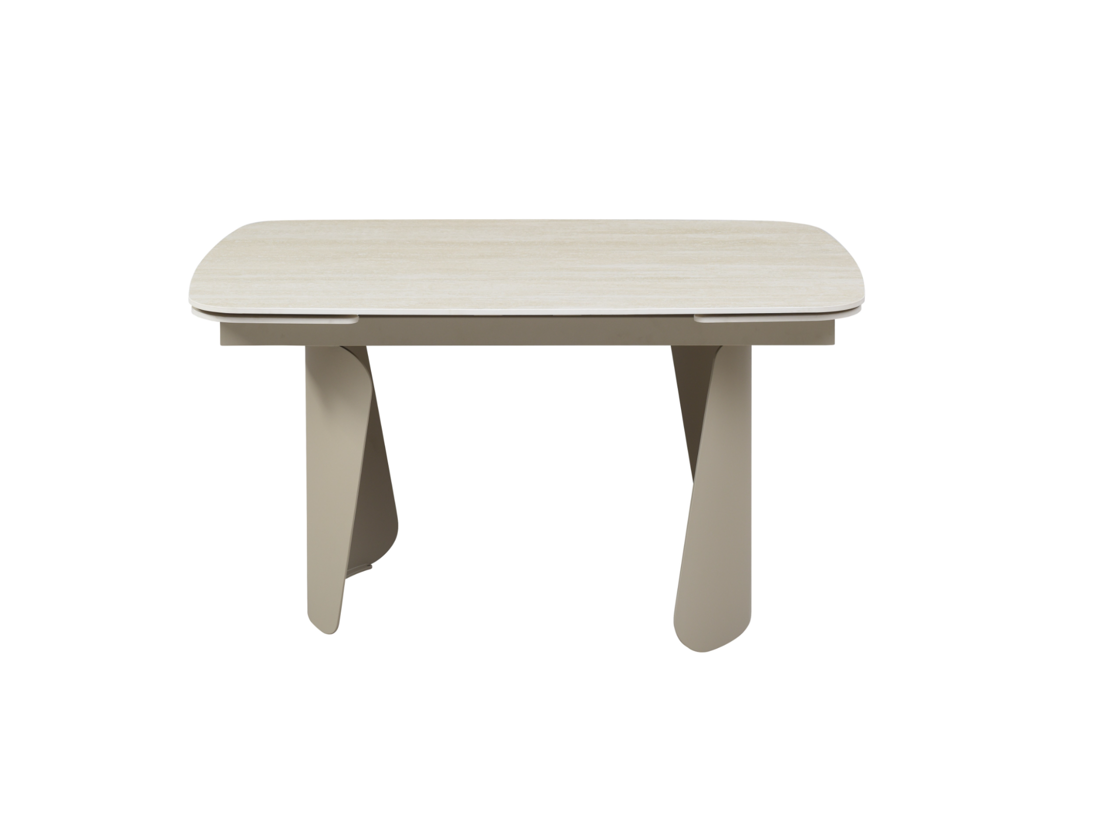 Обідній стіл розсувний Vetro Mebel Нардо 1400/2000х900x760 мм Крема марфіль/Бежевий TМL-1270) - фото 2 Обідній стіл розсувний Vetro Mebel Нардо 1400/2000х900x760 мм Крема марфіль/Бежевий TМL-1270) - фото 2