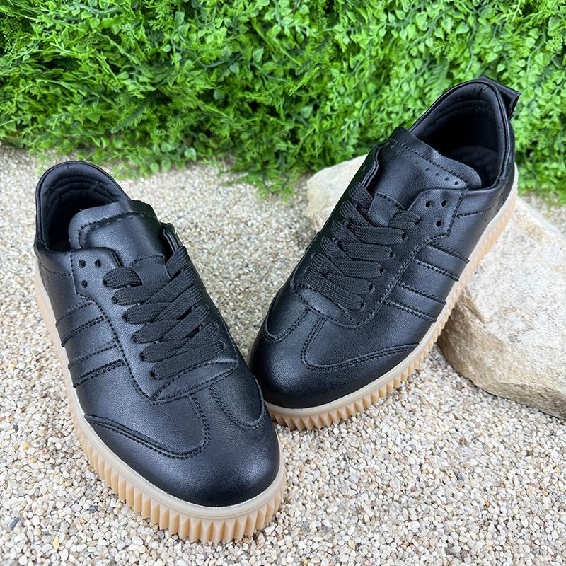 Кеди жіночі шкіряні Е-007060-6 p. 37 24 см Чорний