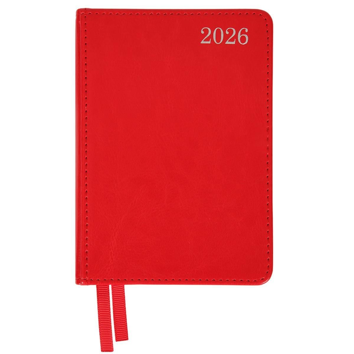 Щоденник датований 2026 Leo Planner City A6 352 стор. Червоний (252675)