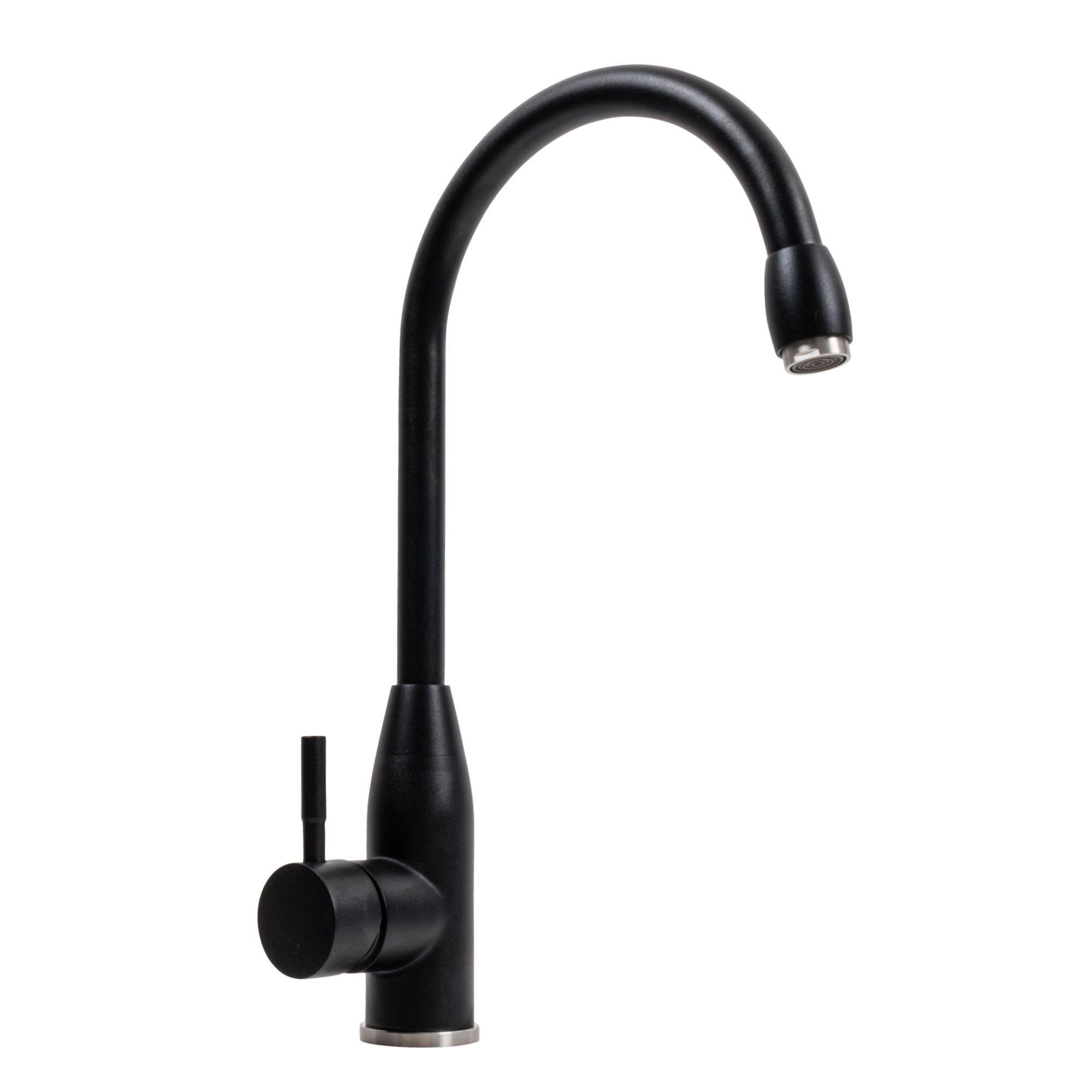 Смеситель кухонный Platinum 26 FHP 7456 матовый Черный