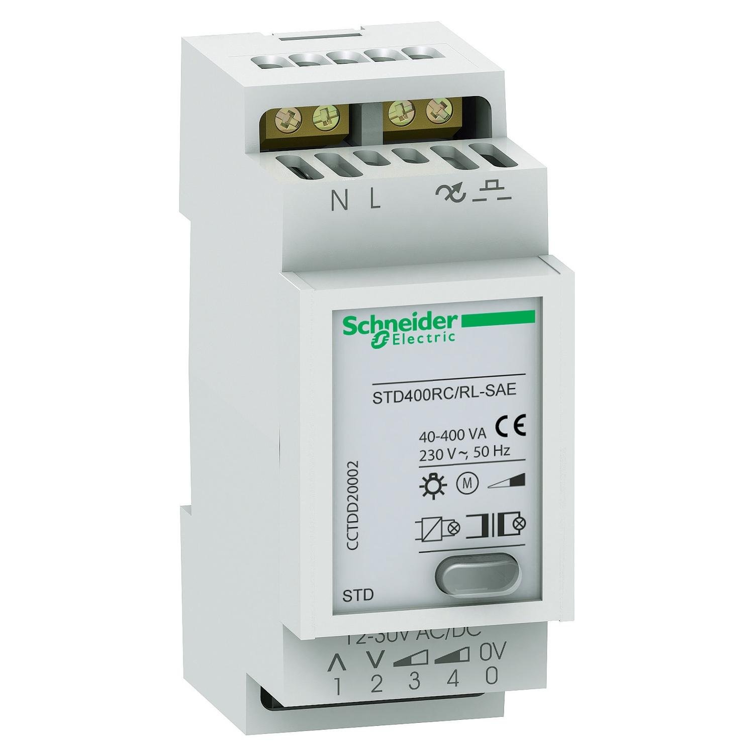 Диммер на DIN-рейку Schneider Electric Acti 9 STD 400 Вт дистанционного регулирования (CCTDD20002)