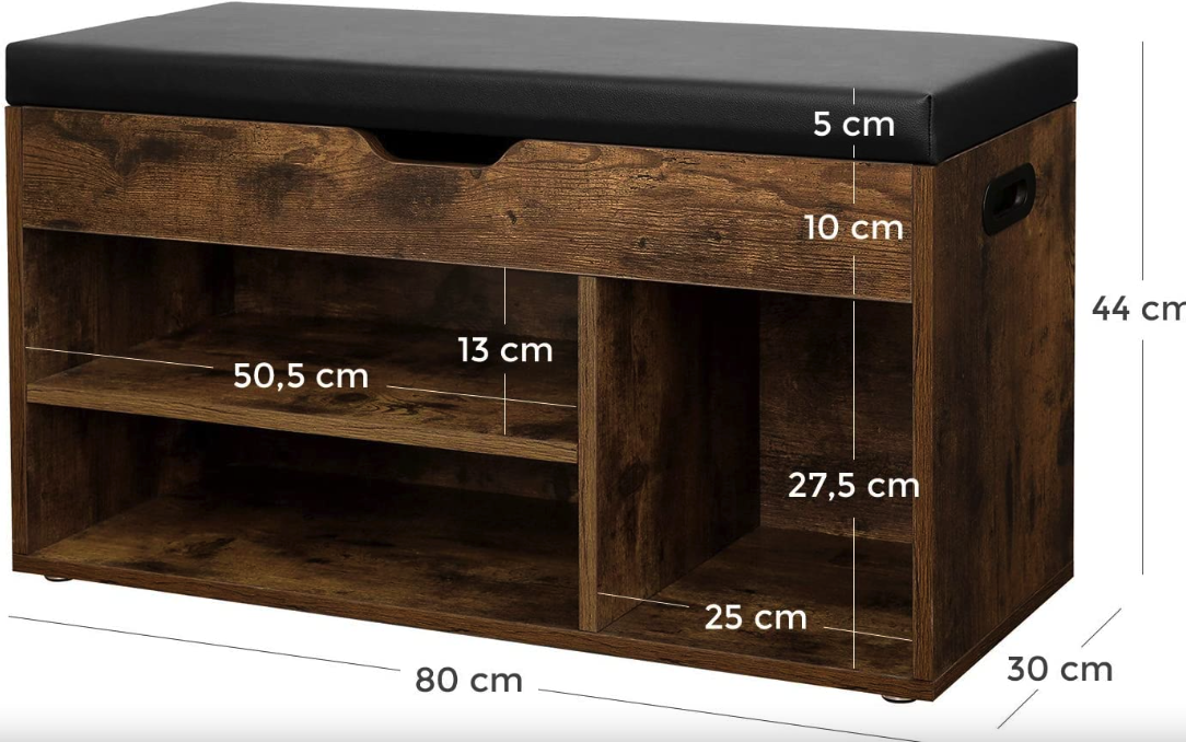 Тумба для обуви с мягким сиденьем Leobert Gerbor Loft (4628) - фото 2 Тумба для обуви с мягким сиденьем Leobert Gerbor Loft (4628) - фото 2