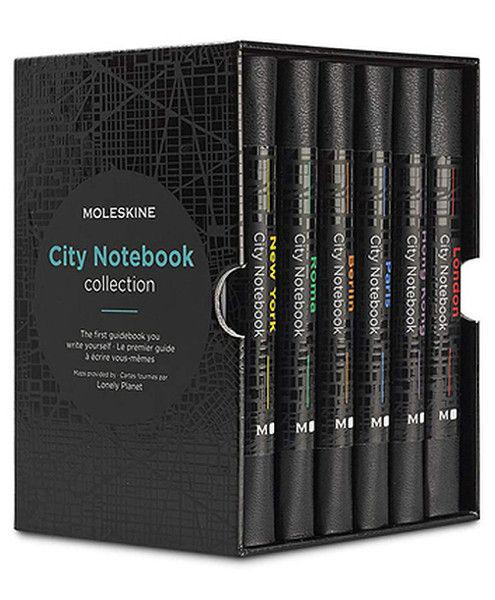 Набір блокнотів Moleskine City маленьких 6 шт. Чорний (CNCLTBOX)