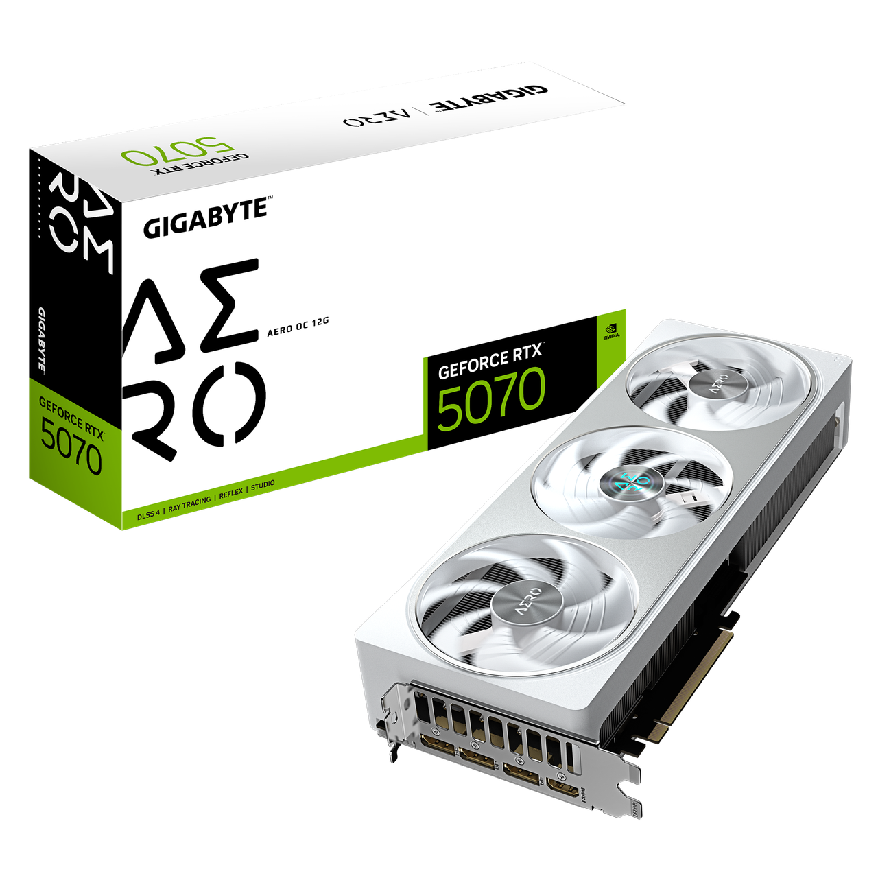 Видеокарта RTX 5070 12GB GDDR7 Aero OC Gigabyte (GV-N5070AERO OC-12GD) Видеокарта RTX 5070 12GB GDDR7 Aero OC Gigabyte (GV-N5070AERO OC-12GD)