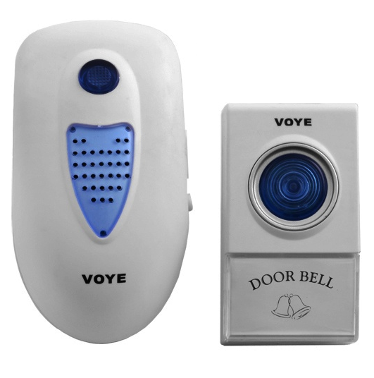 Дверний дзвінок бездротовий Voye V003A AC 38-мелодій whIte (584429)