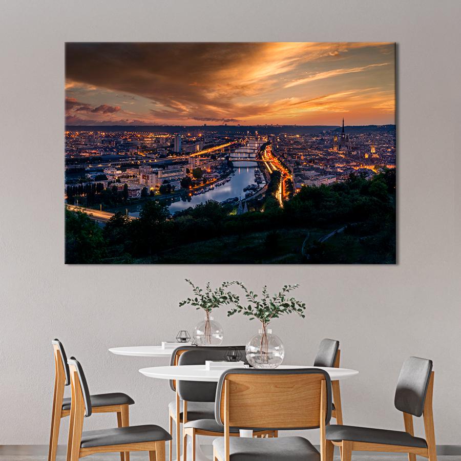 Картина міста Вид на Відень 51x34 см (A620-1)