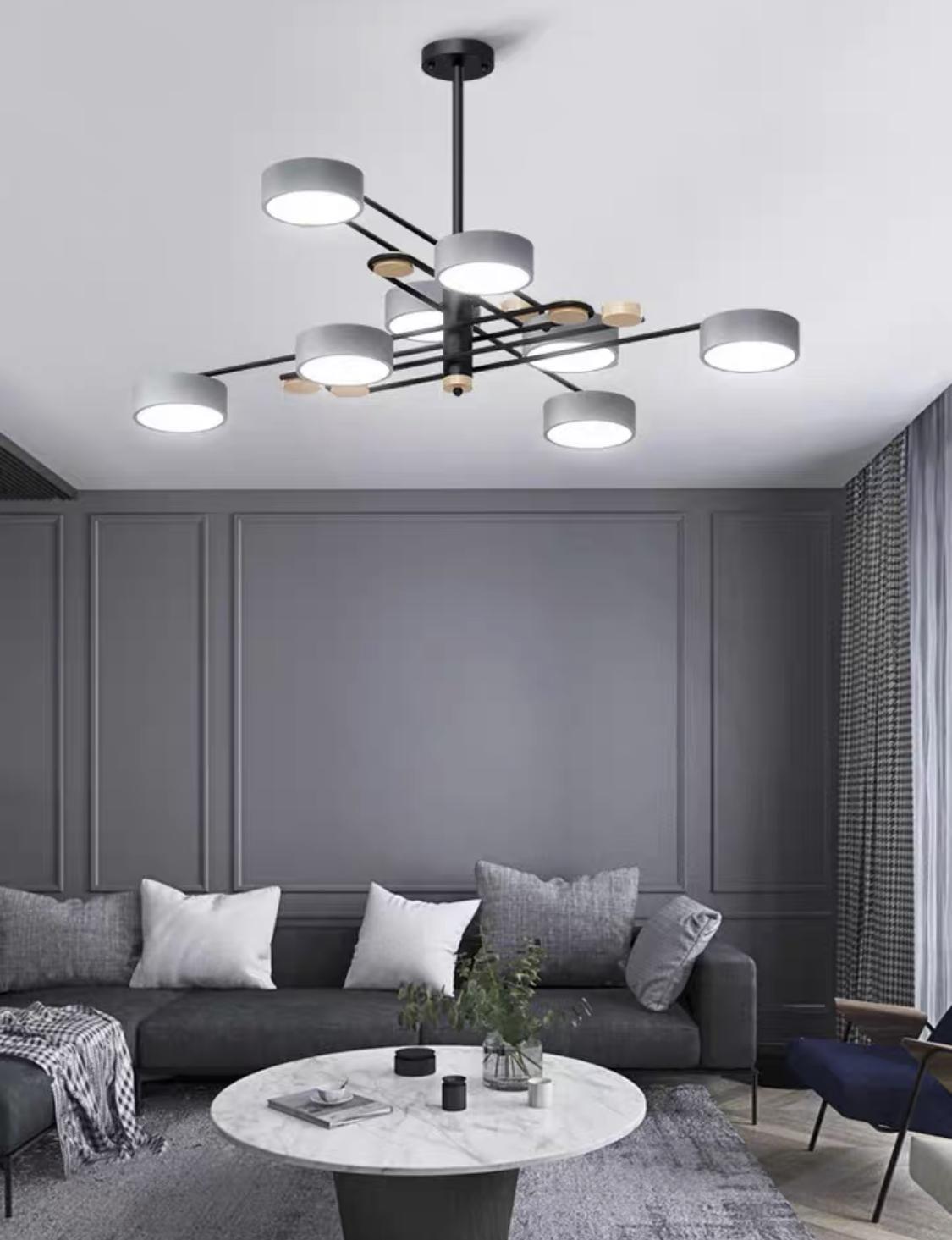 Люстра Nord Scandinavian Lamp 053948/8 Black/Gray (9319061)