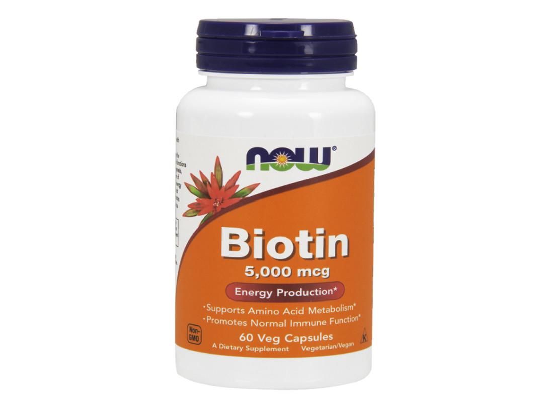 Биотин/Biotin 5000 мкг Now Foods 60 капсул