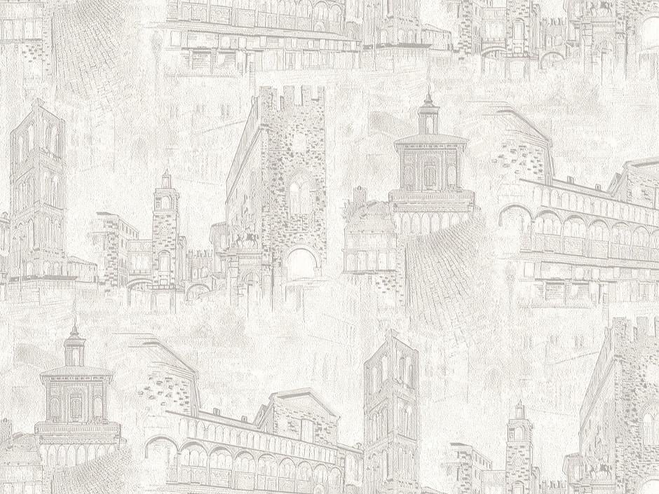 Обои виниловые горячего тиснения Слов'янські шпалери 1546-06 Замок под шелк на флизелиновой основе 1,06х10 м (4824033282648)