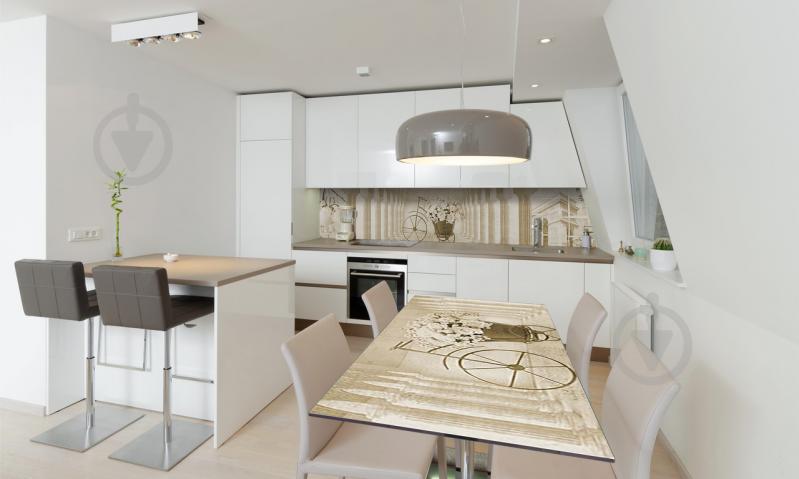 Наклейка виниловая на стол Zatarga «Цветочный Велосипед» 600х1200 мм Z180645st Наклейка виниловая на стол Zatarga «Цветочный Велосипед» 600х1200 мм Z180645st