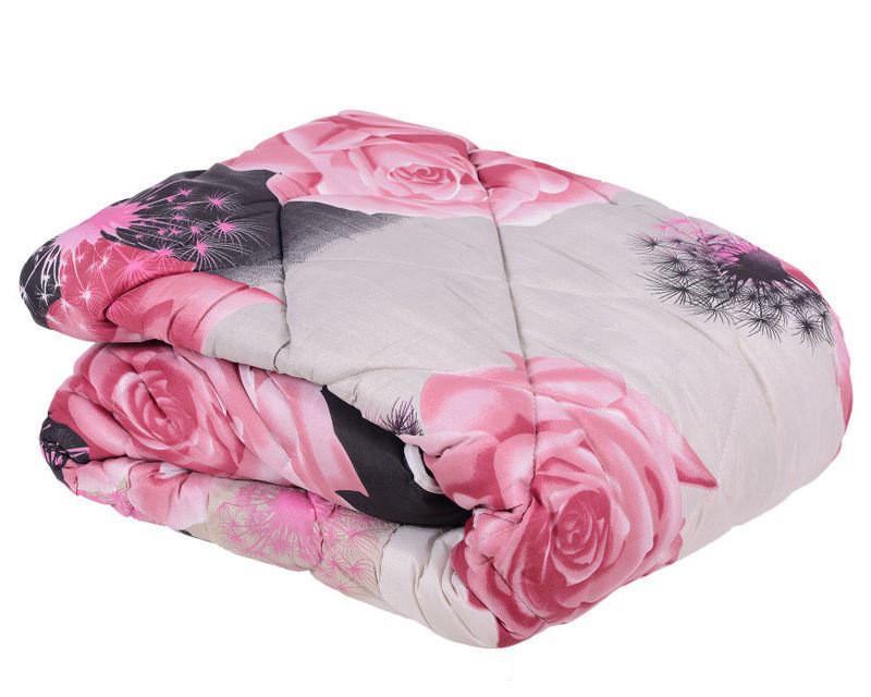 Одеяло двуспальное из овечьей шерсти Розы
